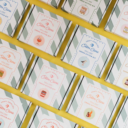 Butter Cross Stitch Kit for Beginners