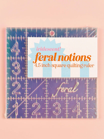 4.5 in Square Quilting Ruler: Golden