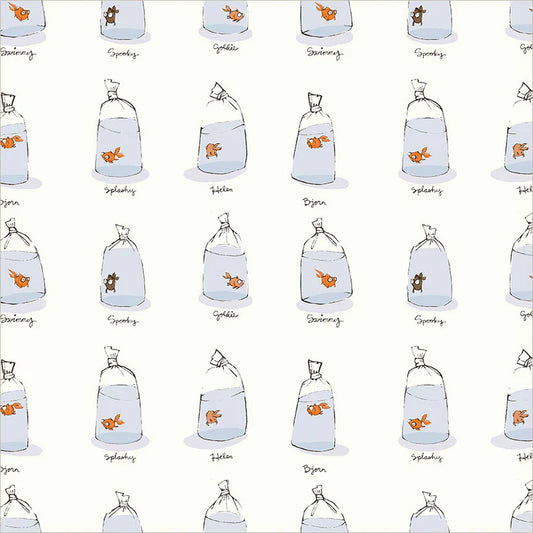 Goldfishes in Bags in White