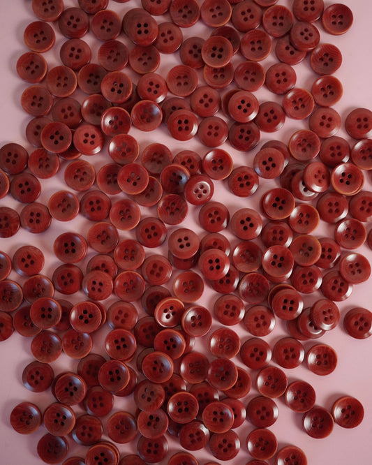 Amber 1/2" Corozo Nut Buttons: Set of 8