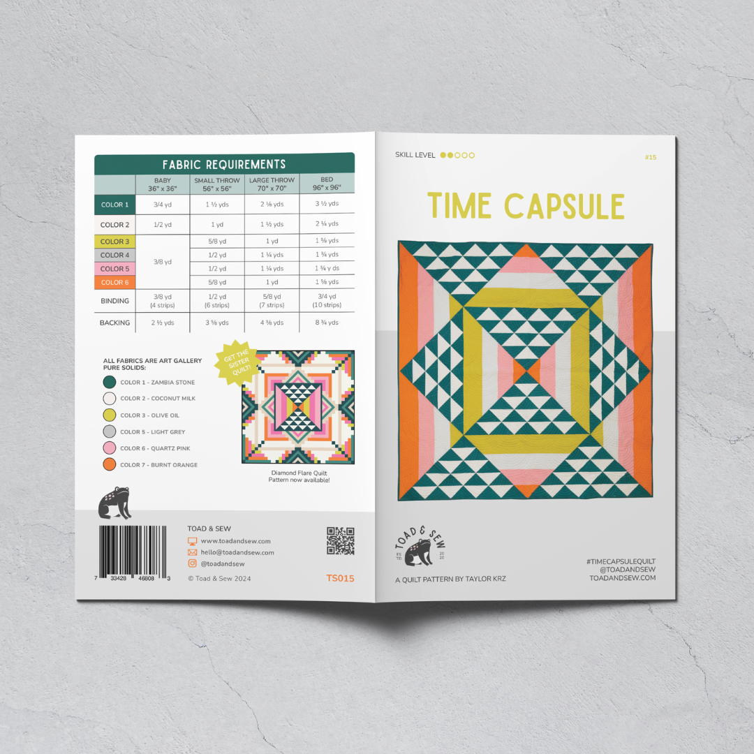Time Capsule Quilt - Printed Paper Pattern