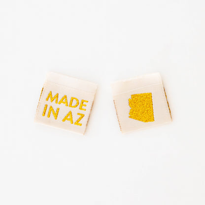 Made in My State Gold Woven Labels: Georgia