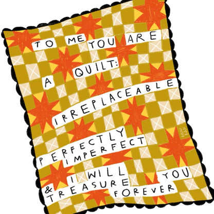 I WILL TREASURE YOU FOREVER QUILT Art Print: 8.5x11