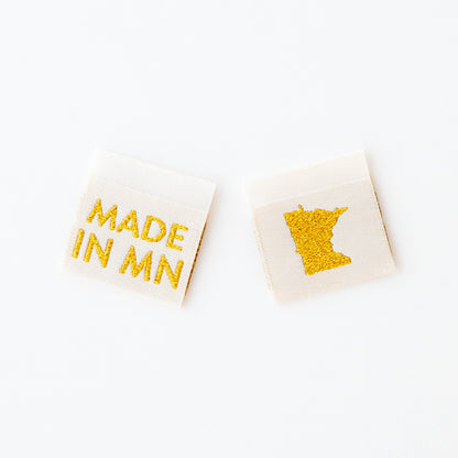 Made in My State Gold Woven Labels: Georgia