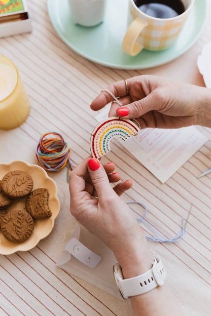 Rainbow Necklace Embroidery Board Kit