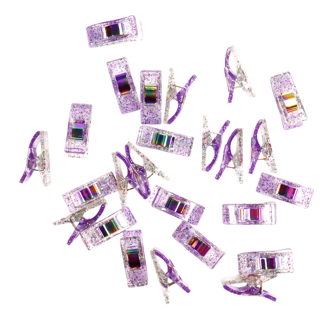 Wild Flower Glitter Clips | Pack of 25