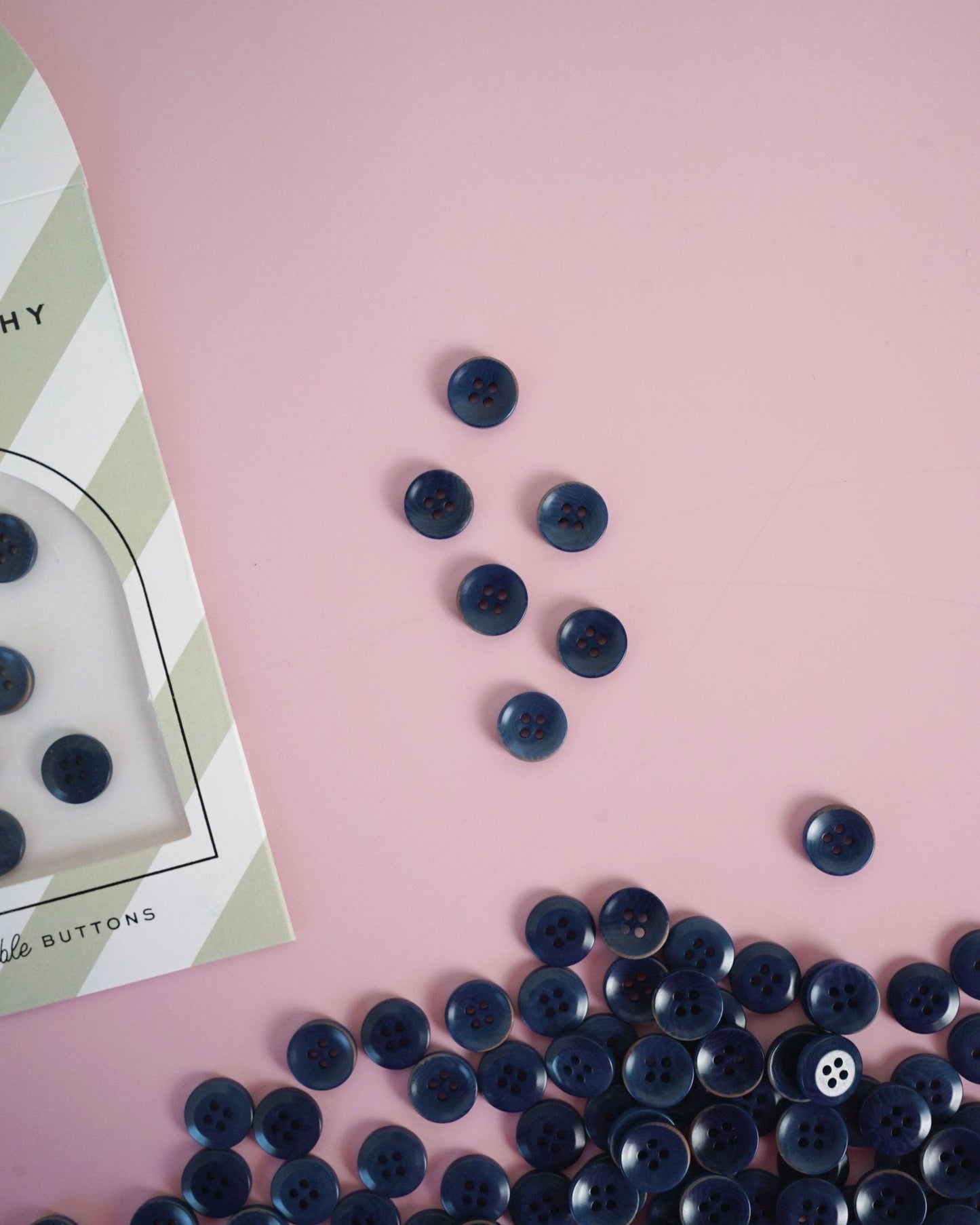 Midnight 1/2" Corozo Nut Buttons: Set of 8