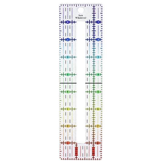 Rainbow Gradient | Glitter - 7" Zipper Pocket Ruler (9" x 2.5”)