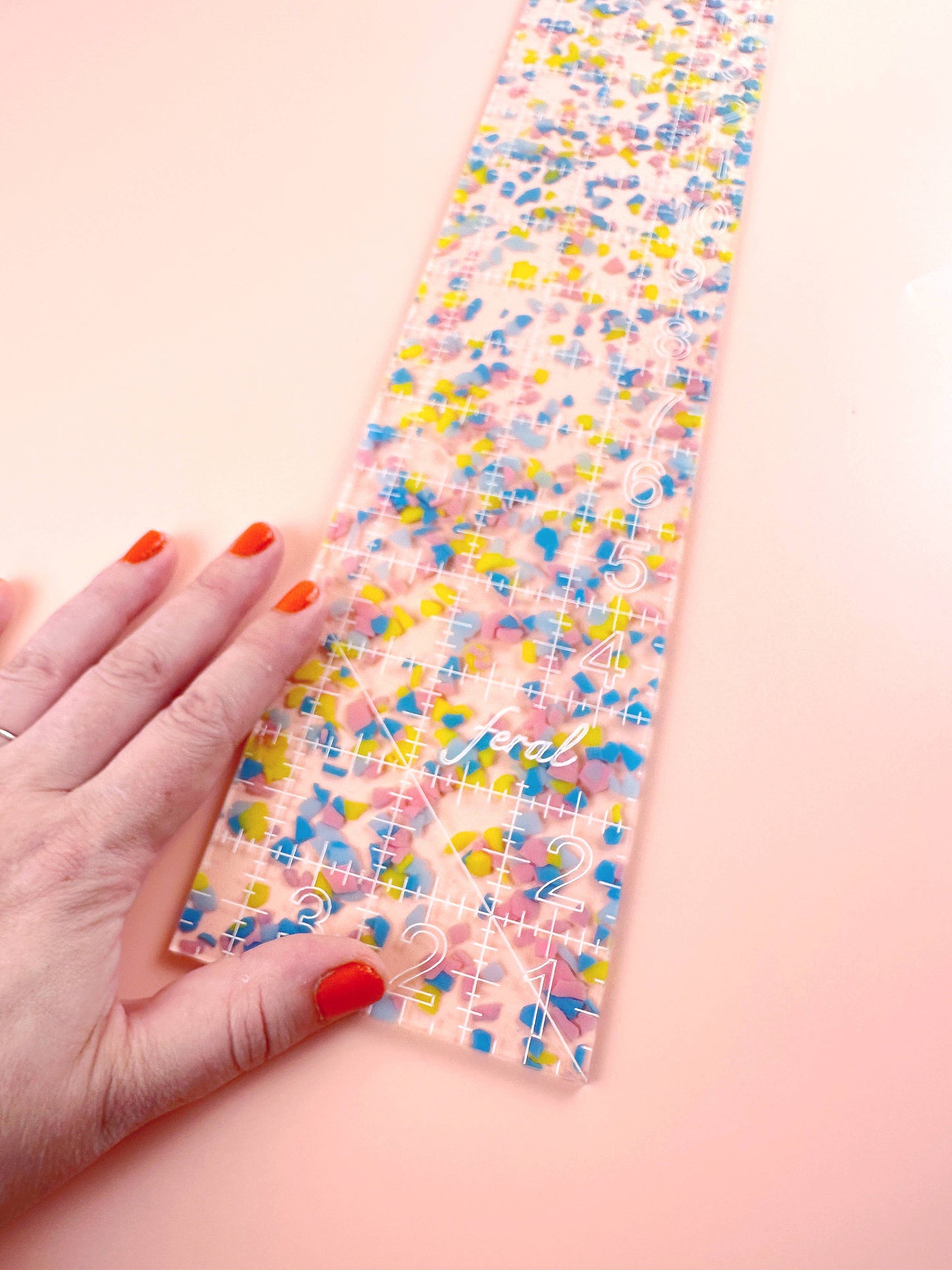 Fat Quarter Quilting Ruler : Confetti