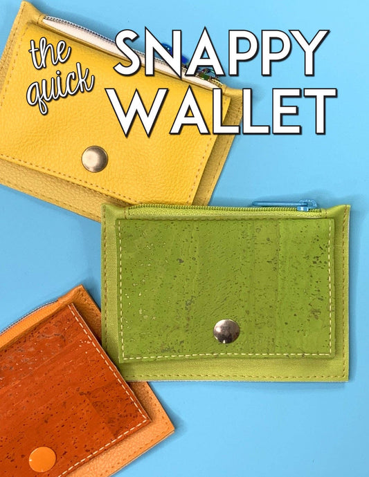 The Quick Snappy Wallet Pattern: Paper Pattern