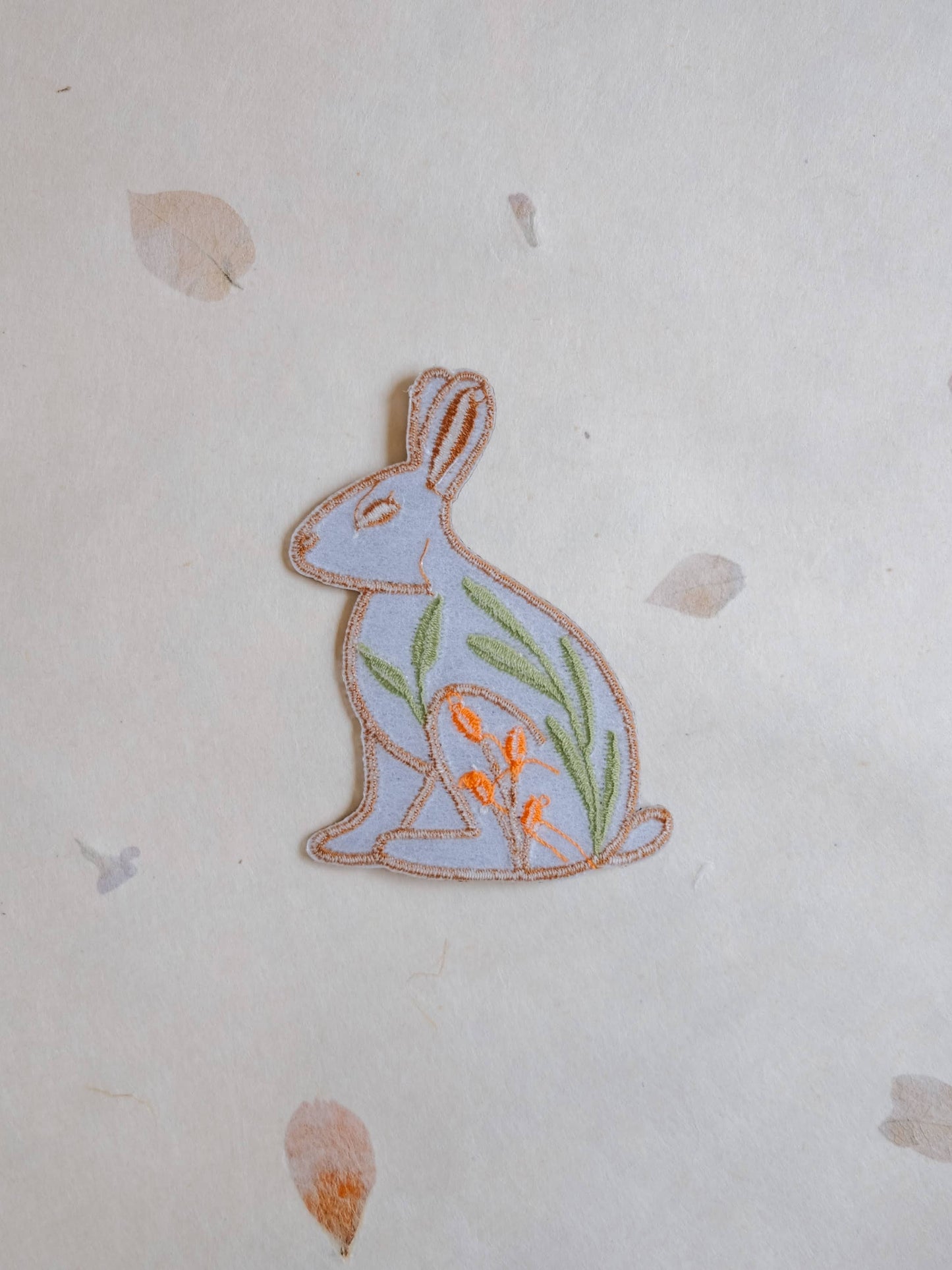 Rabbit Iron-On Patch (New Size 3” x 2.25”)