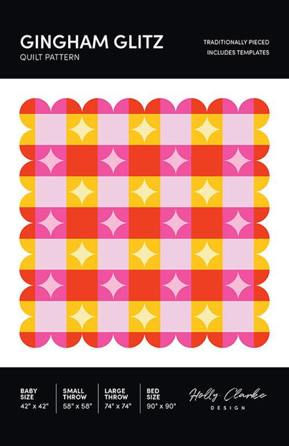 Gingham Glitz Quilt Printed Pattern