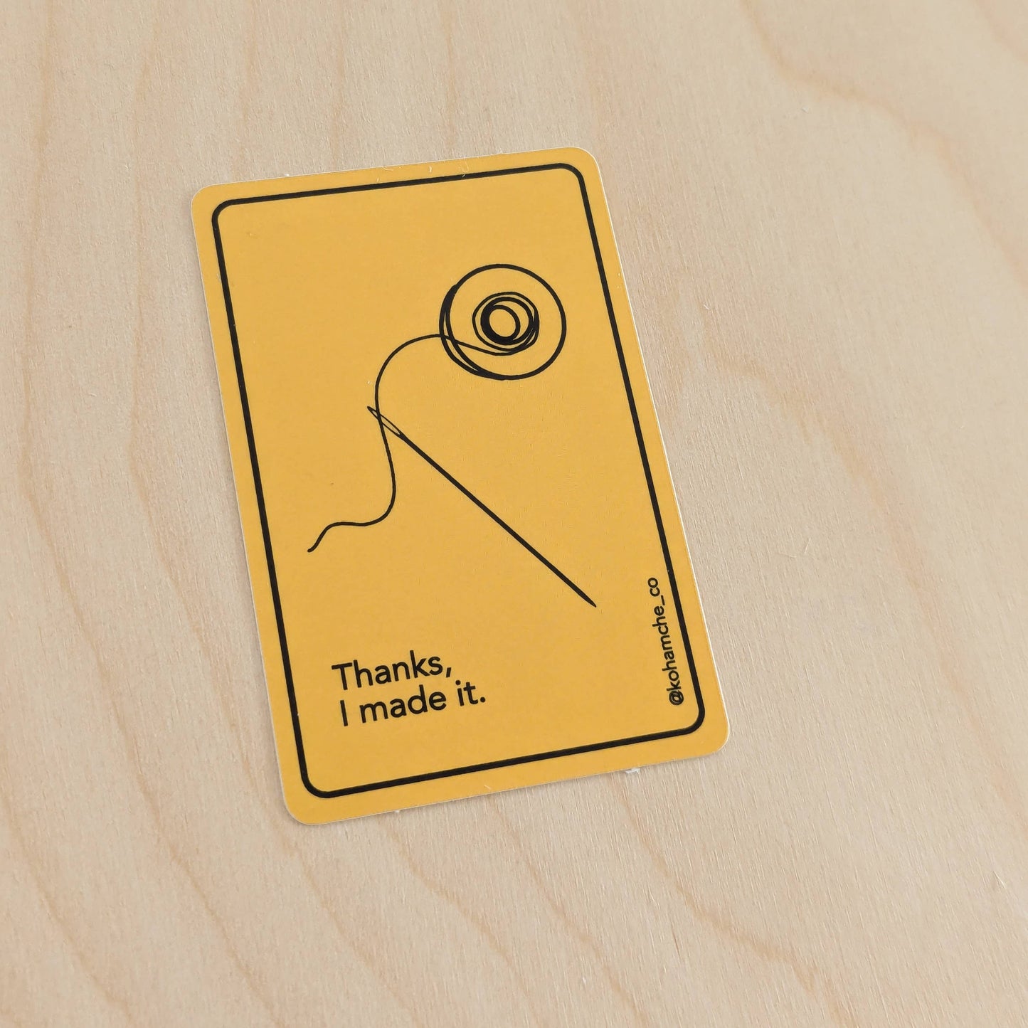 Thanks, I made it - Stickers for Sewists and Quilters