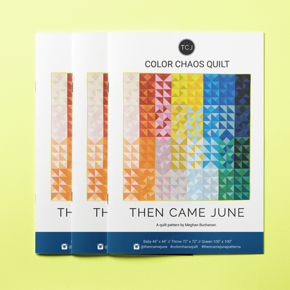 Color Chaos Quilt Pattern - Printed