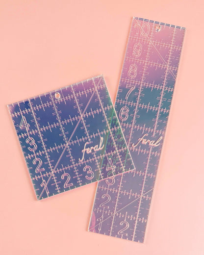 4.5 in Square Quilting Ruler: Golden