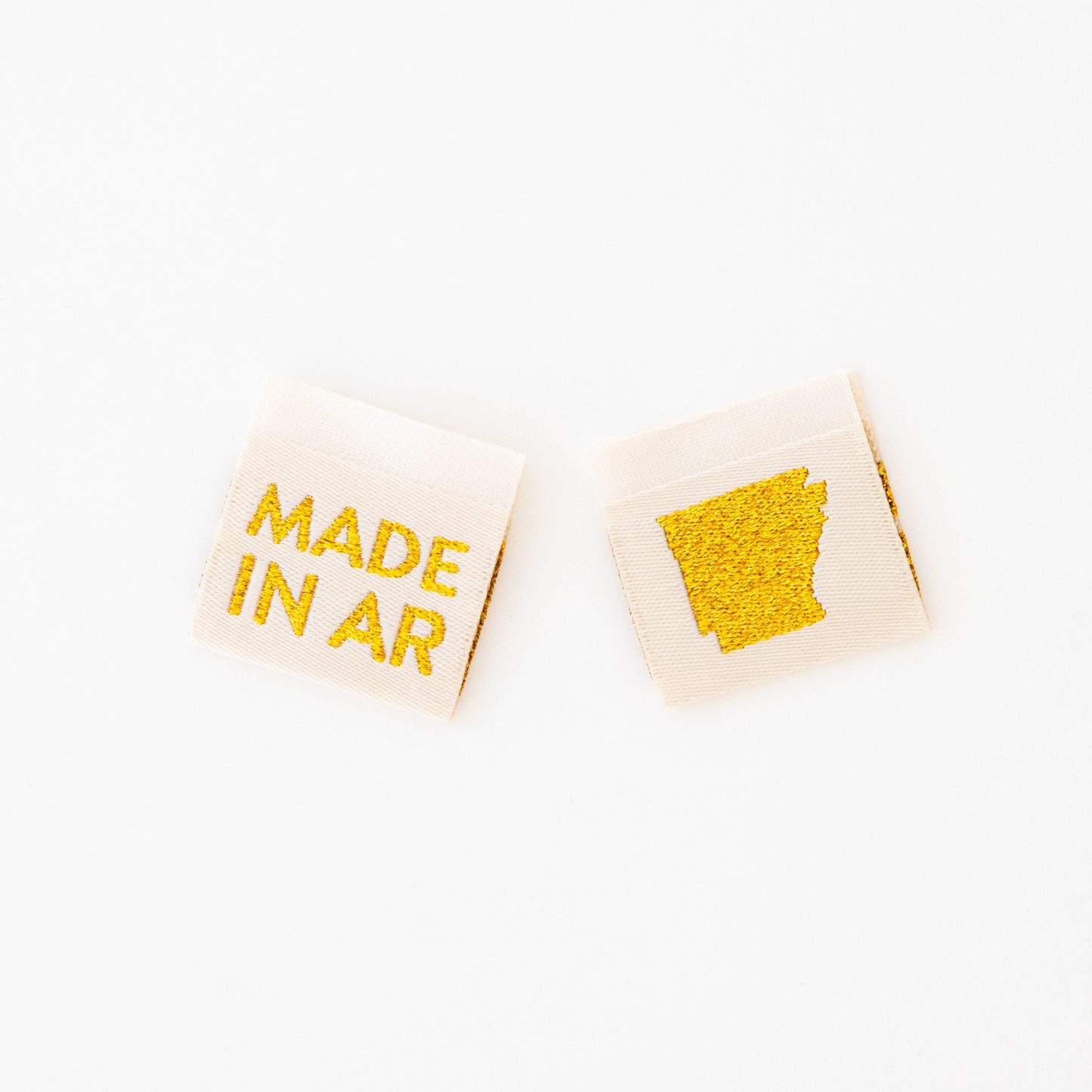 Made in My State Gold Woven Labels: Georgia