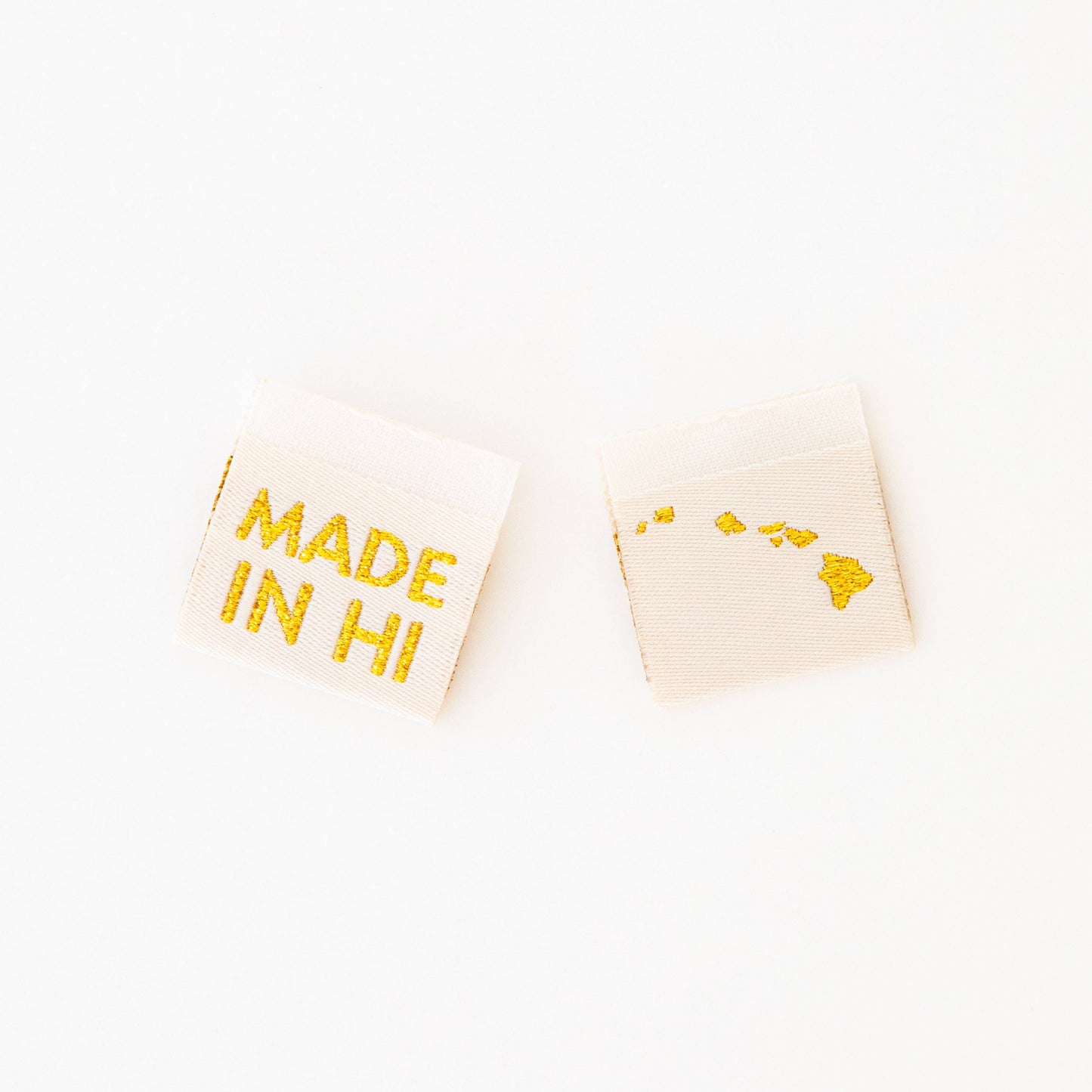 Made in My State Gold Woven Labels: Georgia