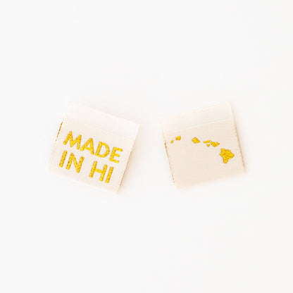 Made in My State Gold Woven Labels: Georgia