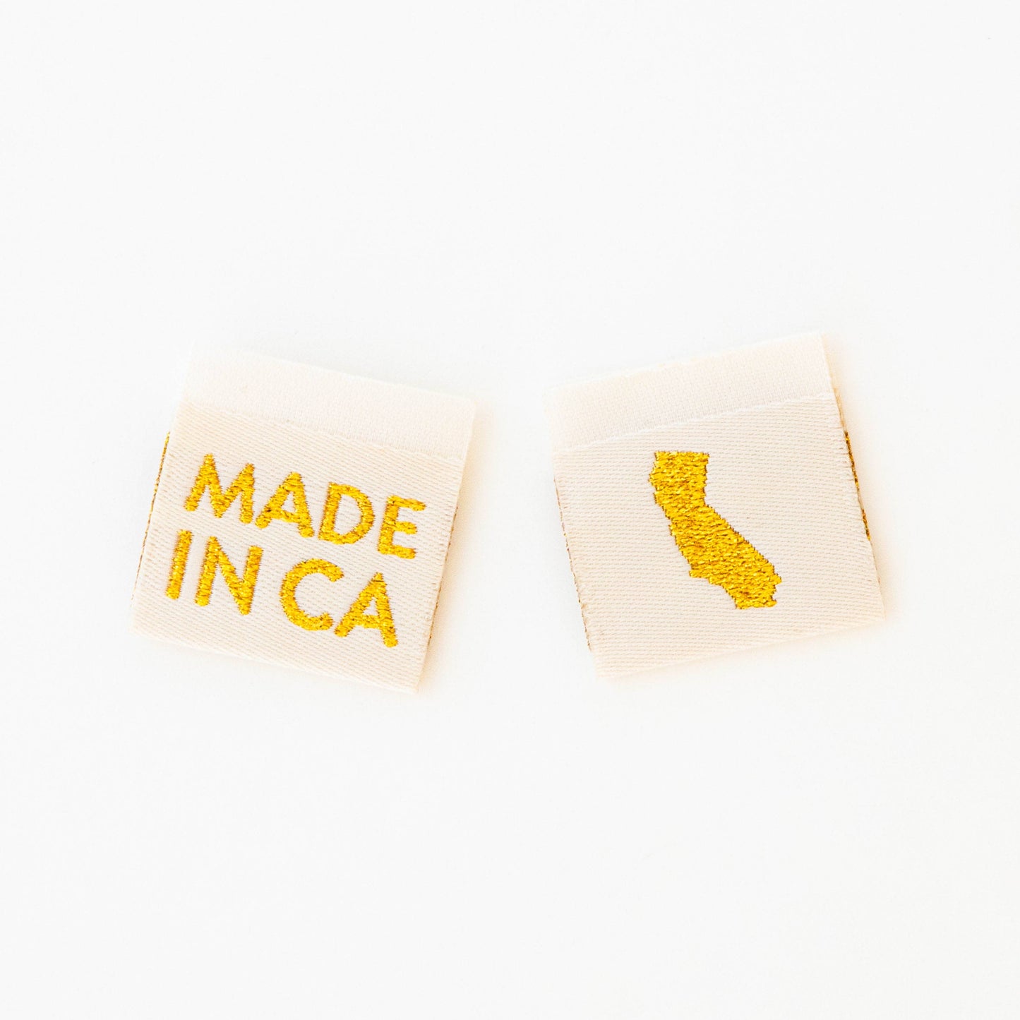 Made in My State Gold Woven Labels: Georgia