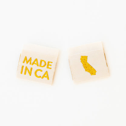 Made in My State Gold Woven Labels: Georgia