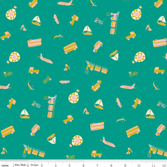 Modes of Travel in Teal