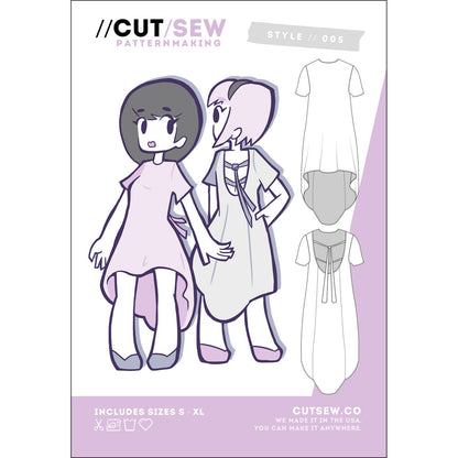 Ribbon Shirtdress Pattern