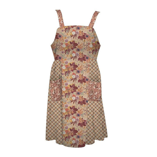 Evening on the Prairie Home Décor Cottage Core Apron Panel in Sienna