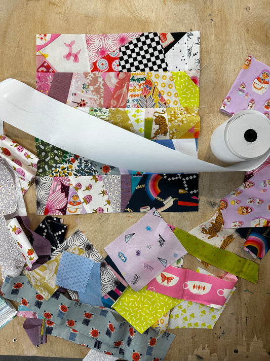 Earth Day Workshop: Crumb Quilting with Receipt Paper!