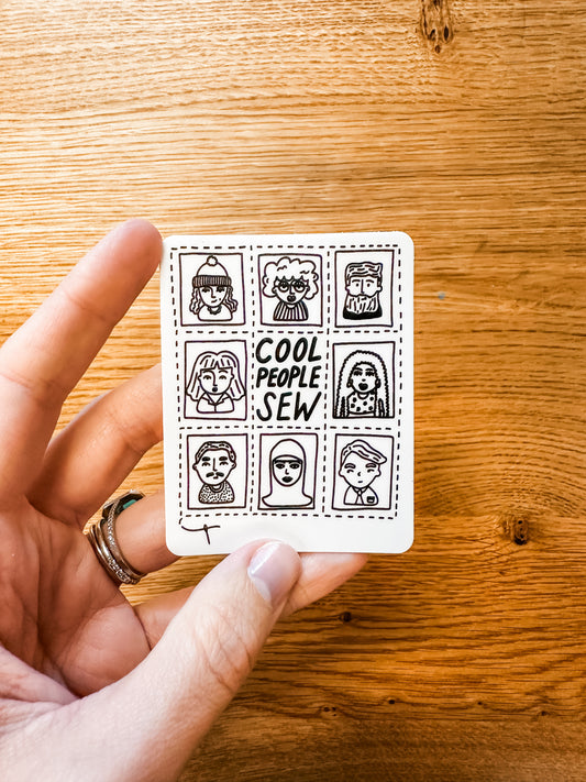 Cool People Sew Sticker