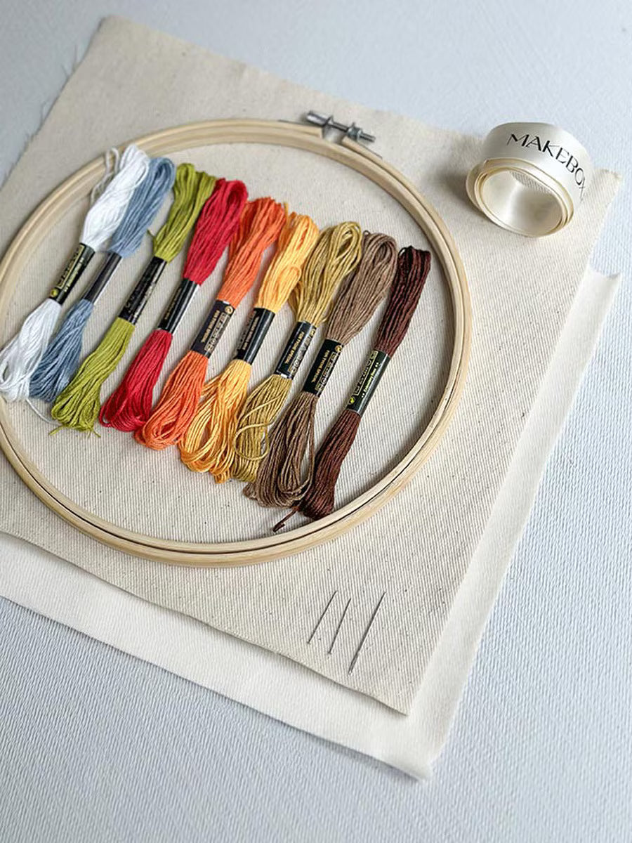 MakeBox & Co. Autumn Stitches Embroidery Kit