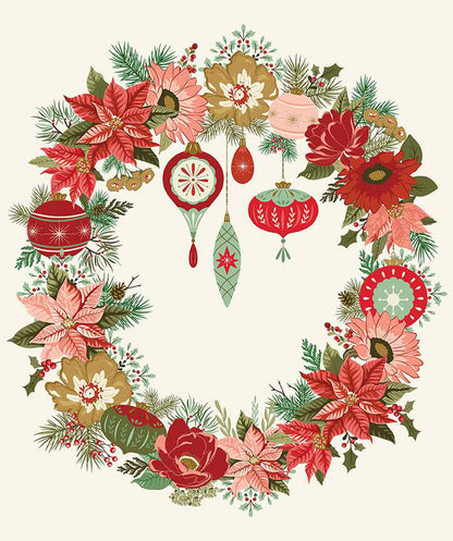 Glisten Wreath Panel Quilt Kit