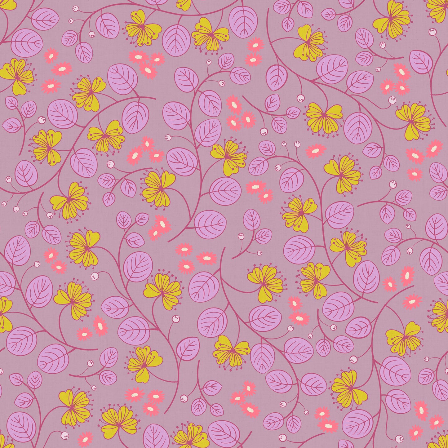 Caper Floral in Lilac