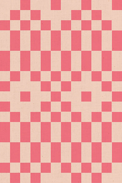 Bitmapped in Neon Coral
