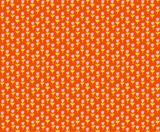 Tulips in Warm Red