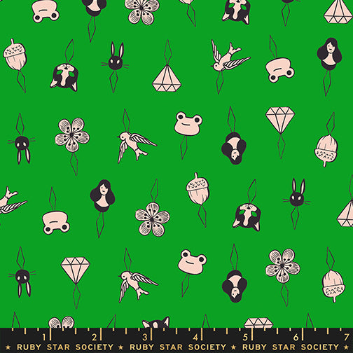 Thread Charms in Deep Verdant