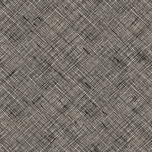 Crosshatch in Black CANVAS