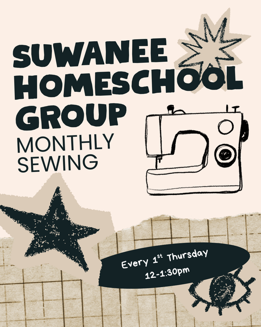 Suwanee Homeschool Group - Monthly Sewing Club!