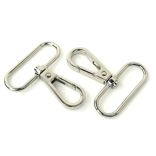 Two Swivel Hooks 1 1/2" Nickel
