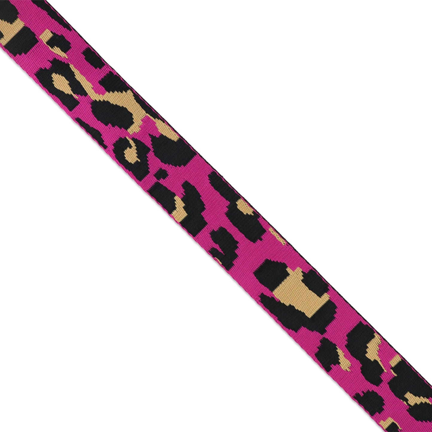 Leopard Violet Rose Webbing 1-1/2in