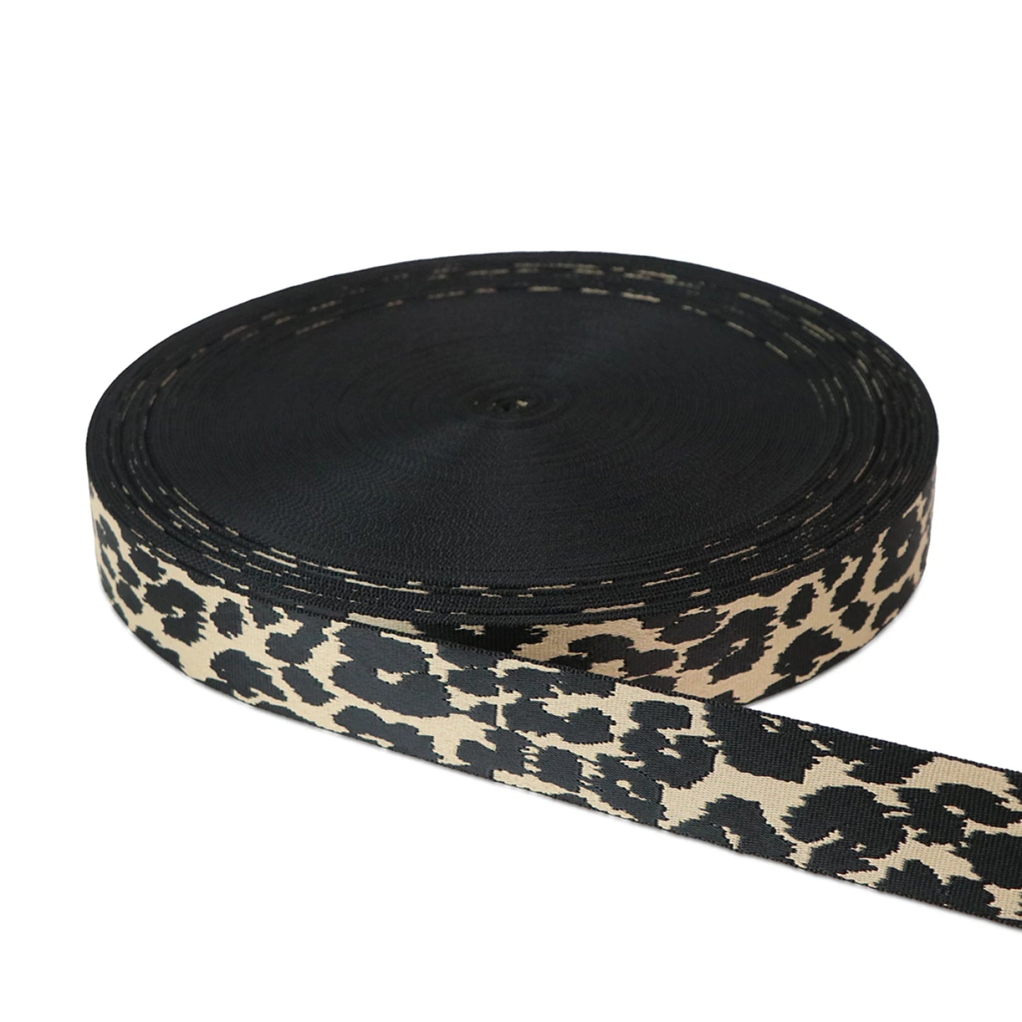 Striped Leopard Webbing 1-1/2in