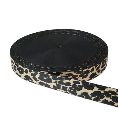 Striped Leopard Webbing 1-1/2in
