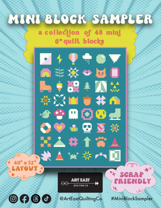 Mini Block Sampler Quilt Pattern Book