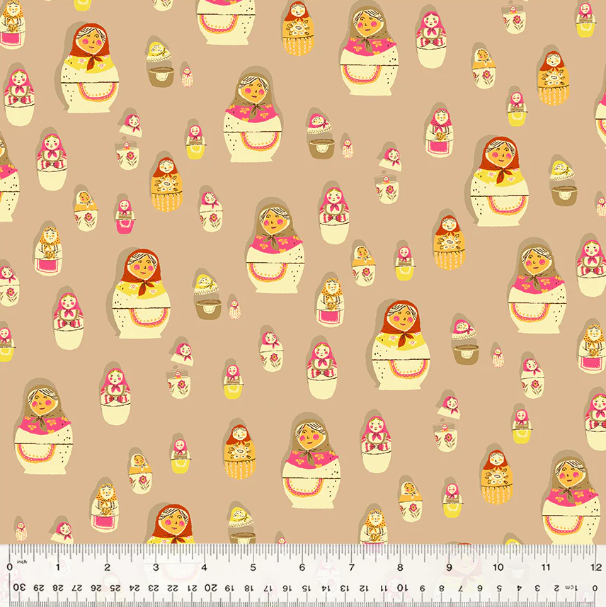 Matryoshka Dolls in Warm Tan