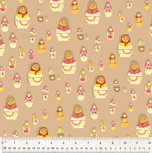 Matryoshka Dolls in Warm Tan