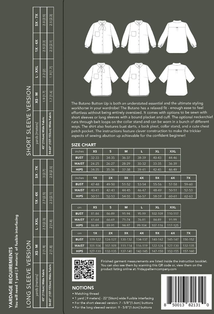 Butano Button Up Pattern