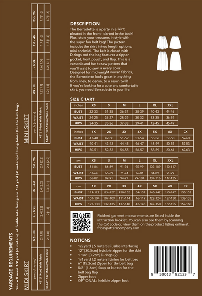 Burnadette Skirt Pattern