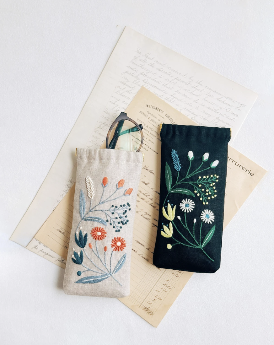 Wildflower Eyeglass Case Kit