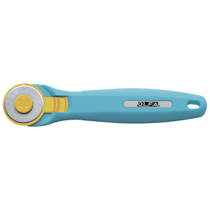 OLFA 28mm Aqua Quick Change Rotary Cutter & Bonus Touch Knife