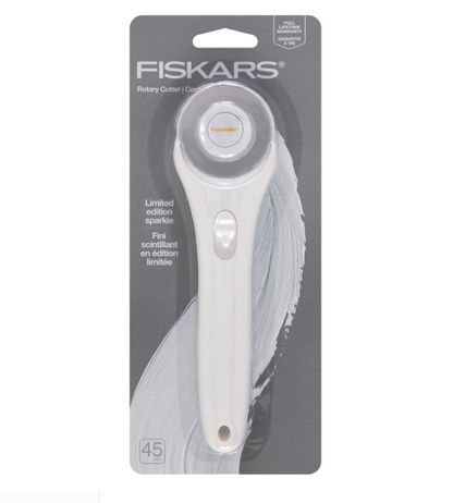 45mm Fashion Stick Rotary Cutter White Sparkle