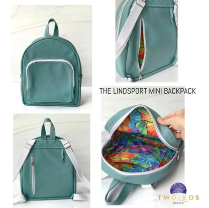 LindSport Mini Backpack PAPER PATTERN (includes video!)